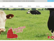 Tablet Screenshot of northiamdairy.co.uk